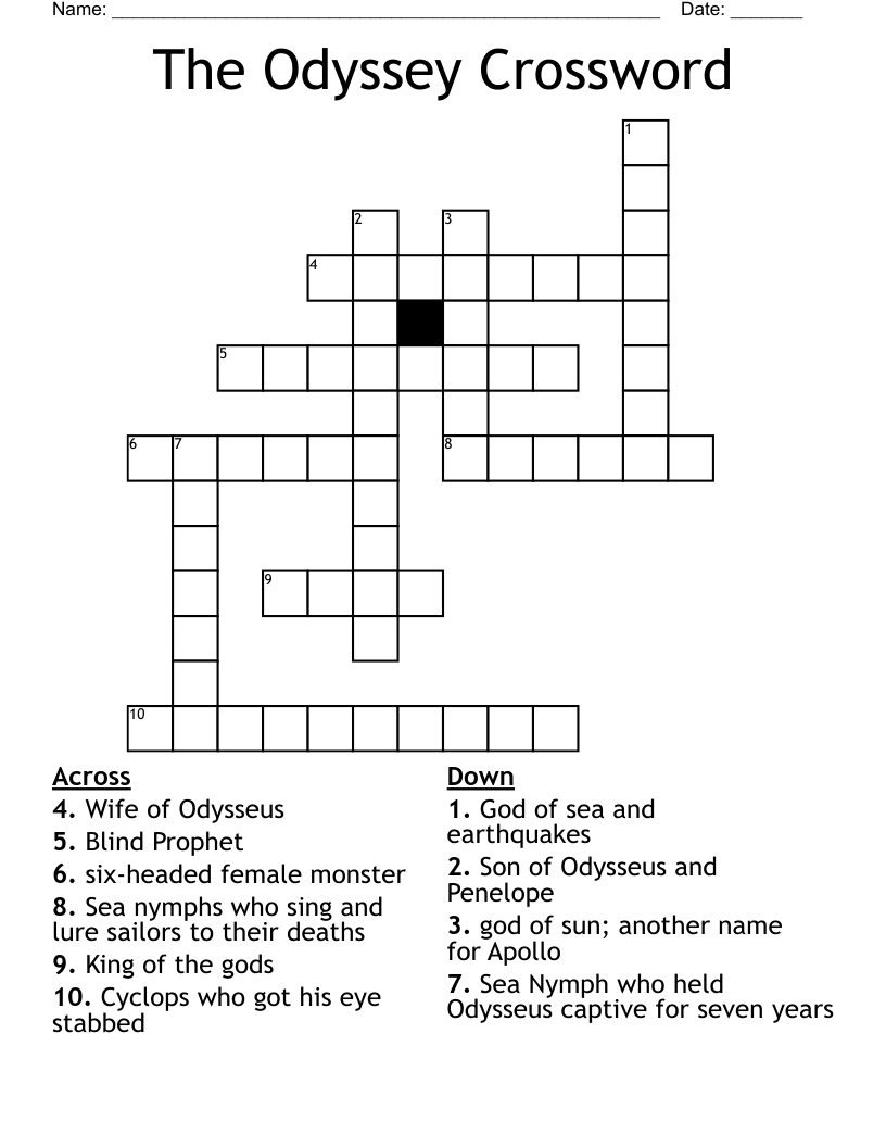 The Odyssey Crossword