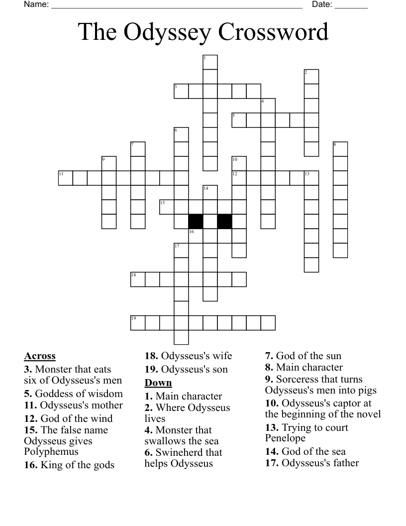 The Odyssey Crossword