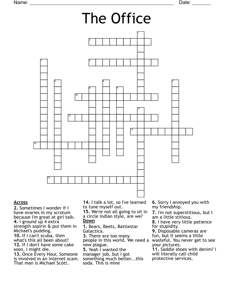 The Office Crossword