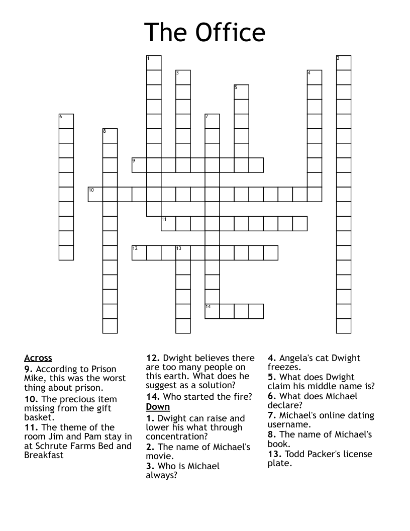 The Office Crossword