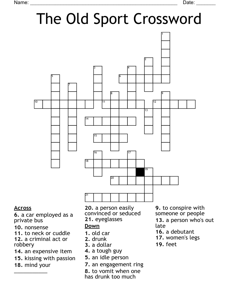 The Old Sport Crossword