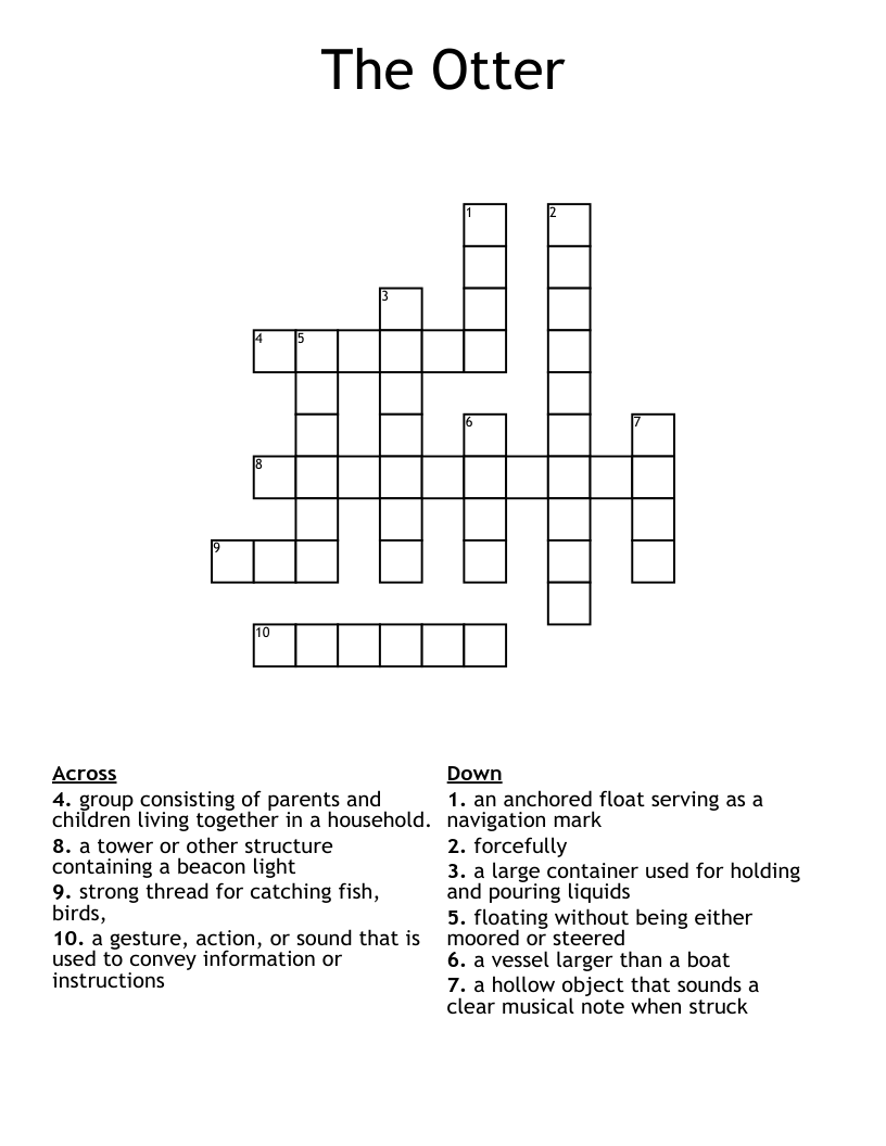 The Otter Crossword