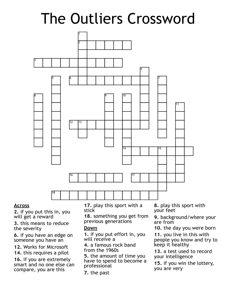 The Outliers Crossword