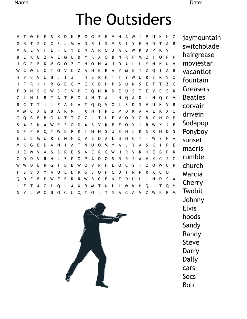 The Outsiders Word Search