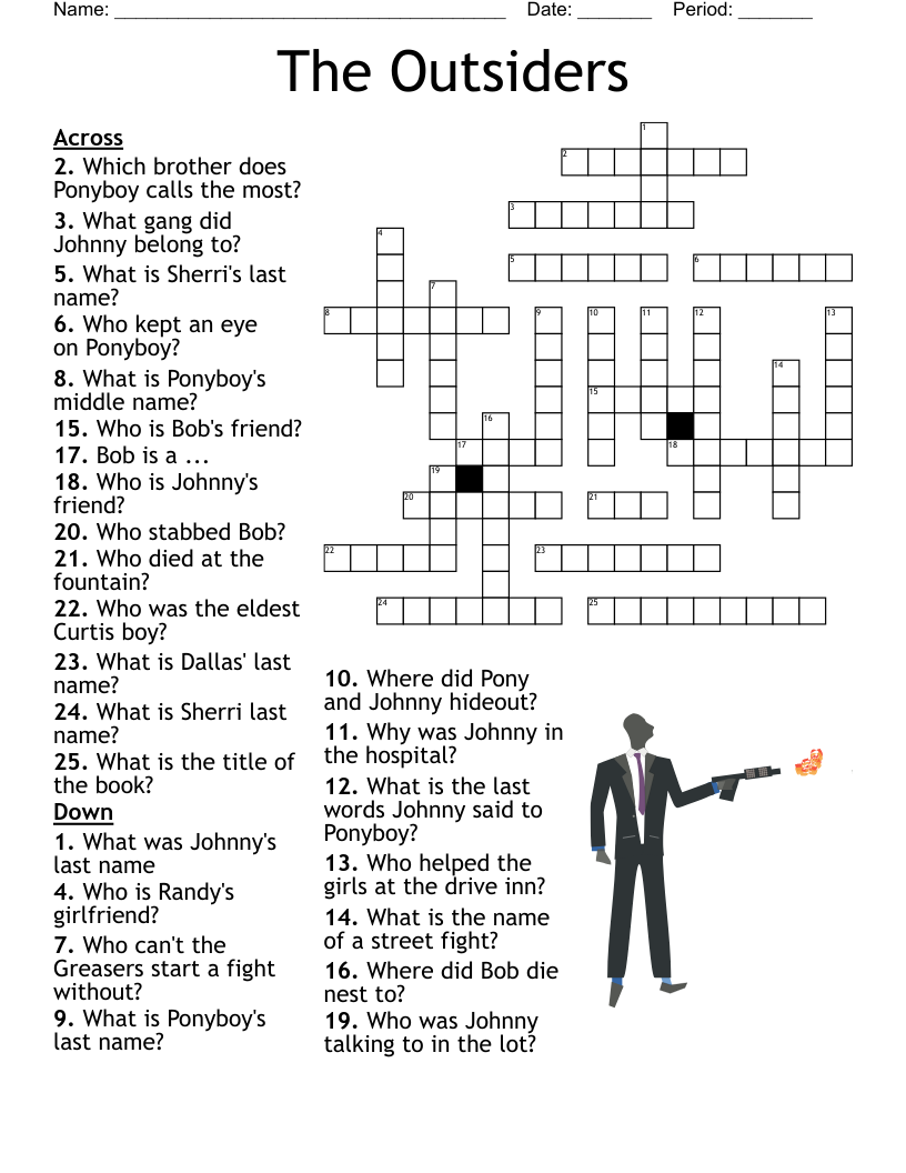 The Outsiders Crossword