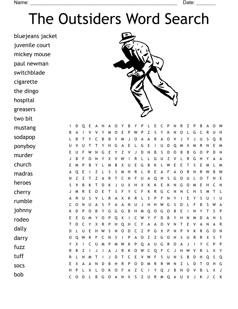 The Outsiders Word Search