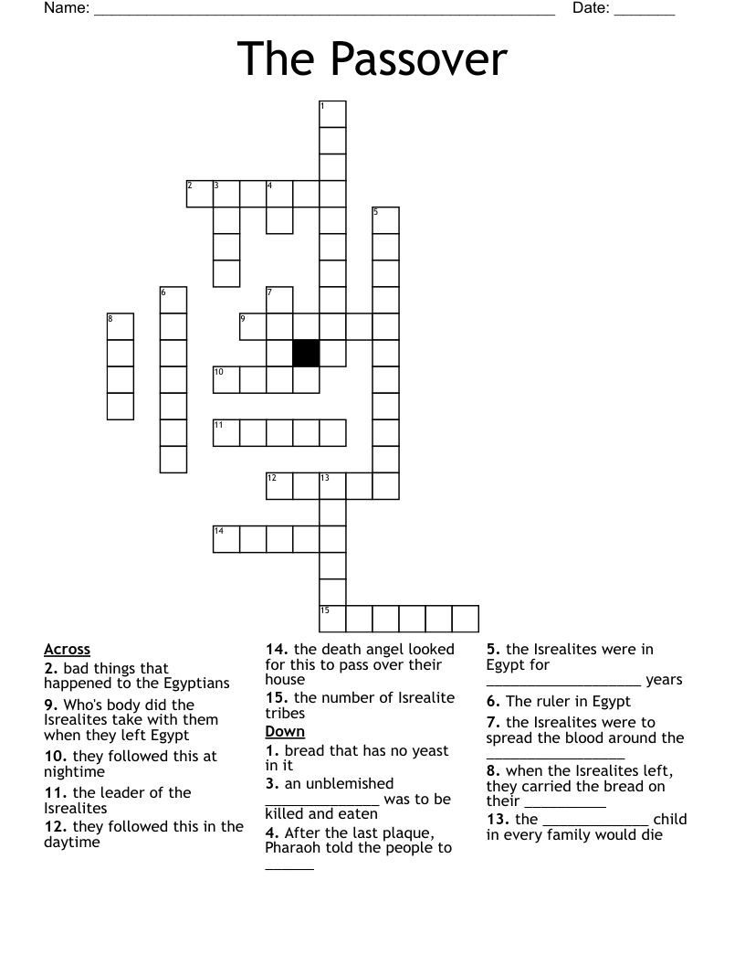 The Passover Crossword