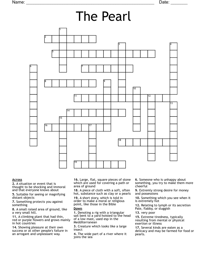 The Pearl Crossword