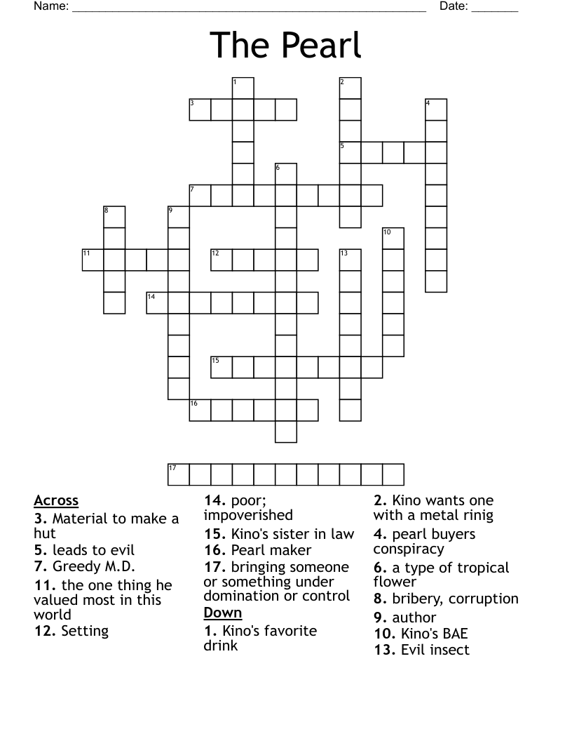 The Pearl Crossword