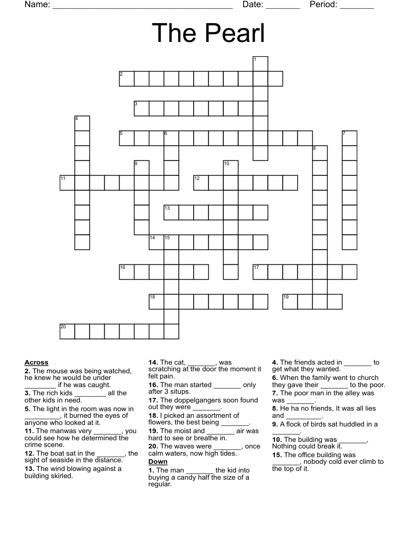 The Pearl Crossword