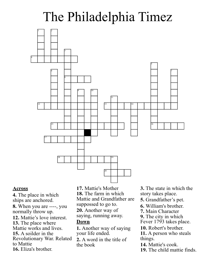 The Philadelphia Timez Crossword