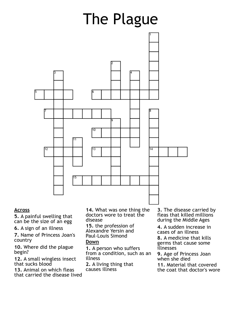 The Plague Crossword