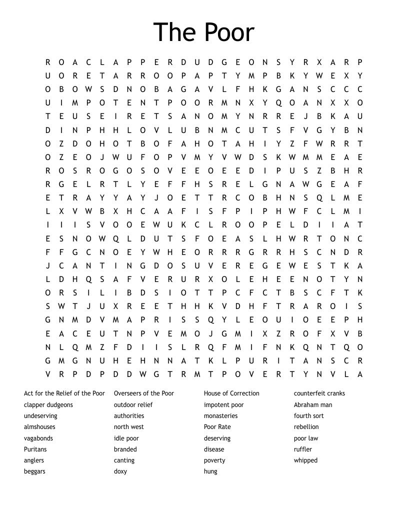 The Poor Word Search