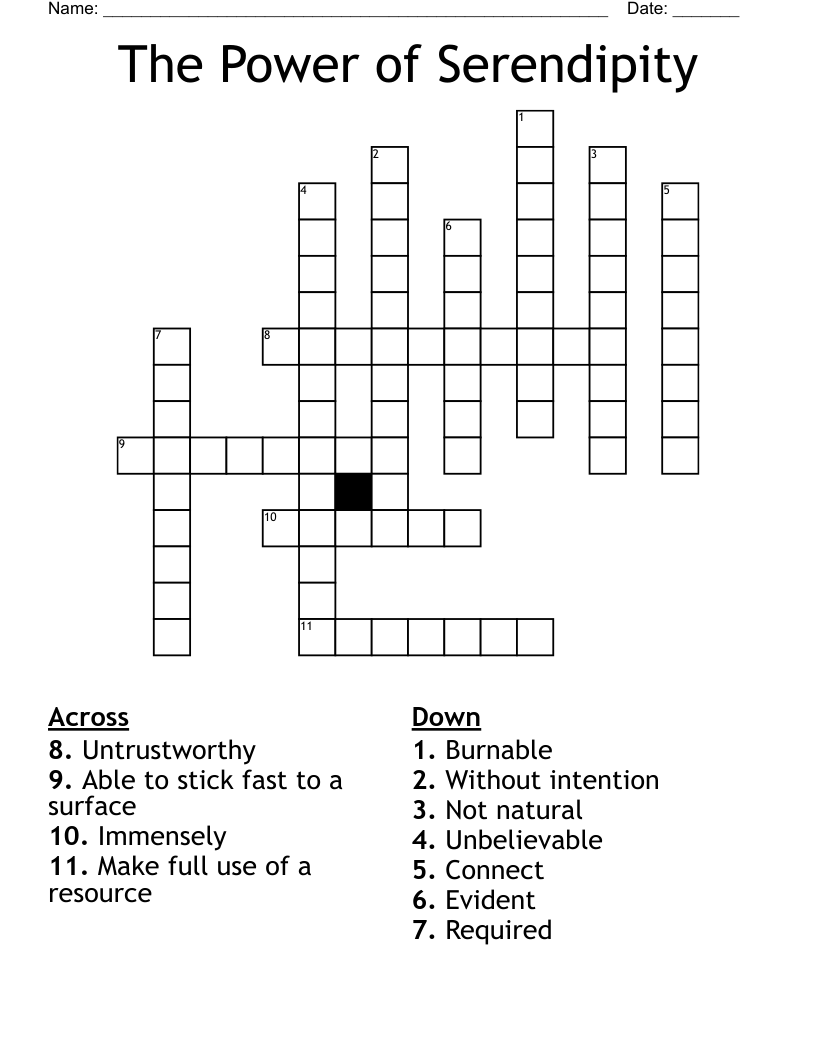 The Power of Serendipity Crossword