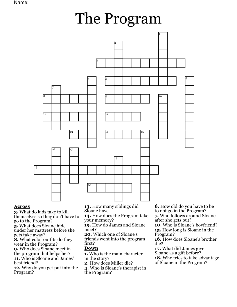 The Program Crossword
