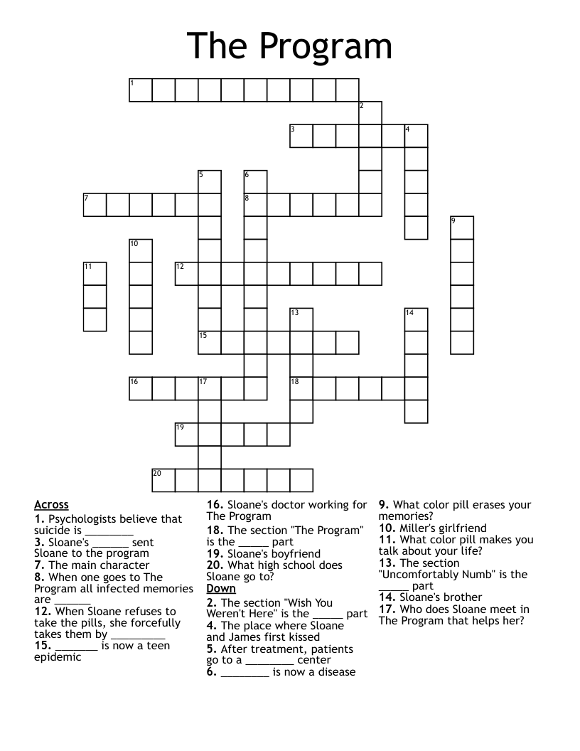 The Program Crossword