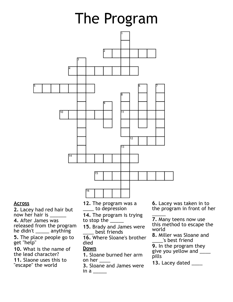 The Program Crossword