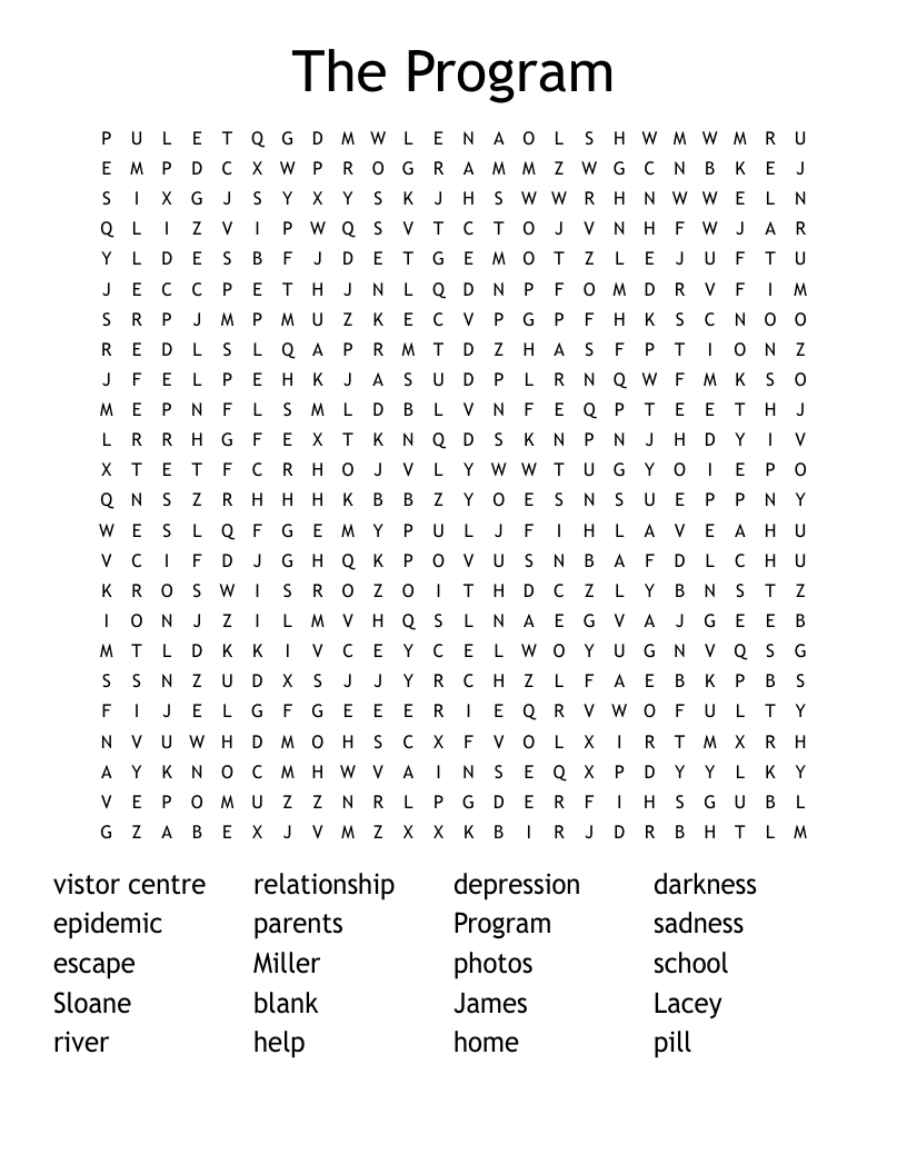 The Program Word Search