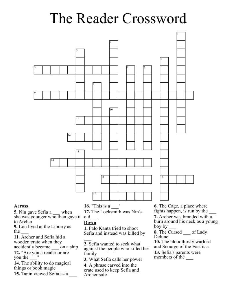 The Reader Crossword