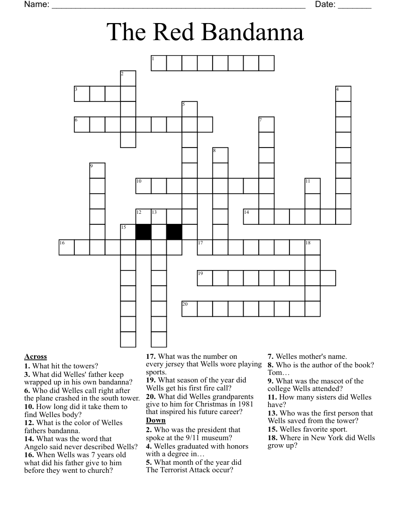 The Red Bandanna Crossword
