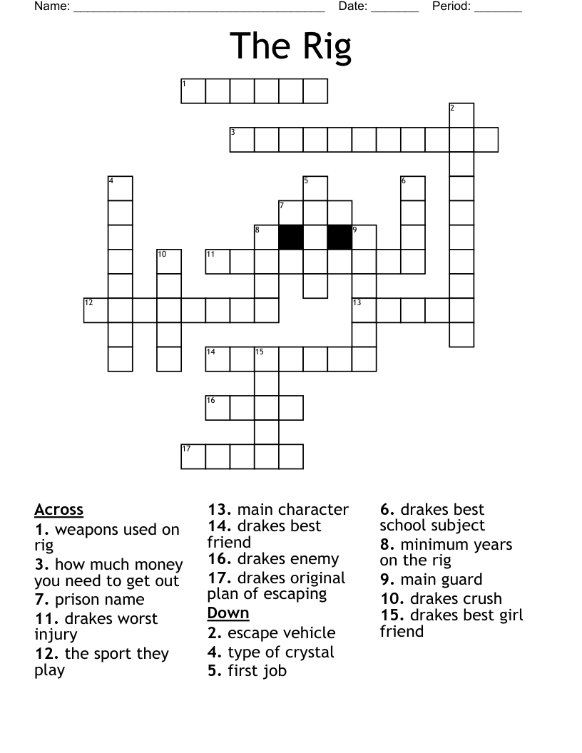 The Rig Crossword