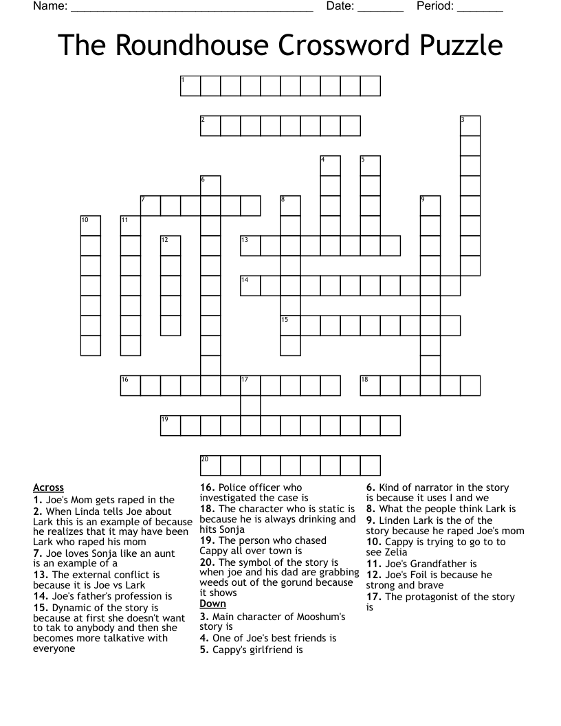 The Roundhouse Crossword Puzzle