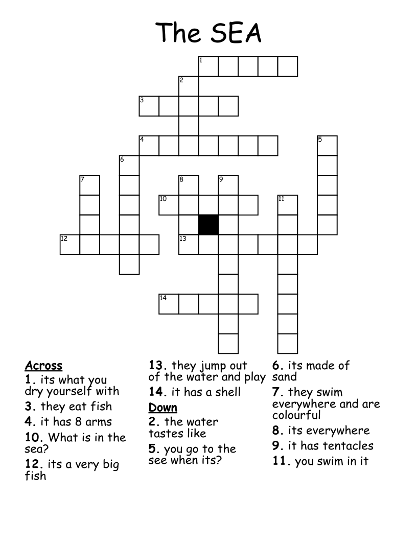 The SEA Crossword