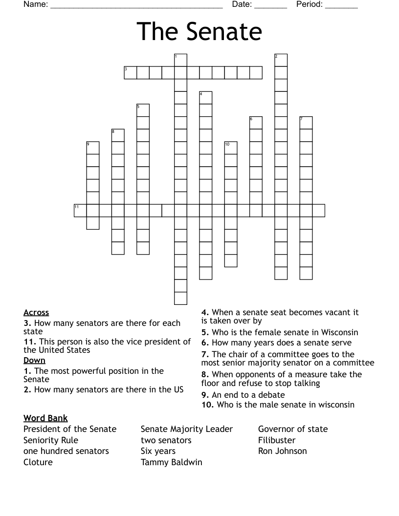 The Senate Crossword