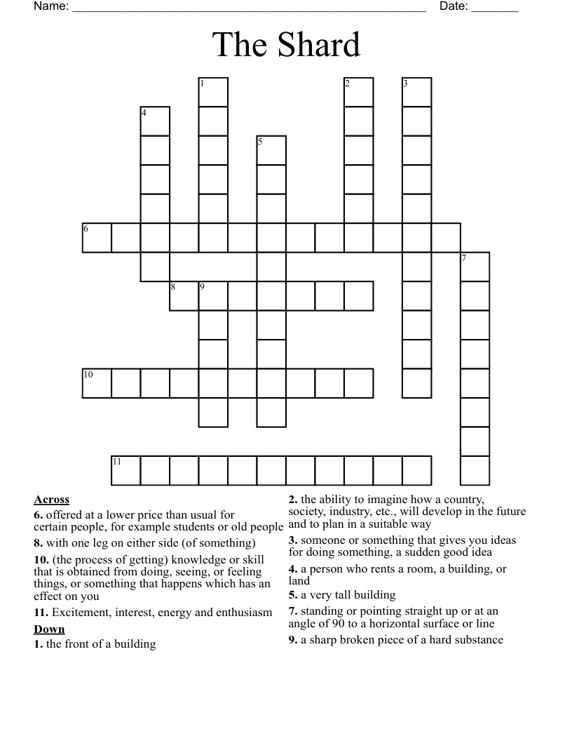 The Shard Crossword