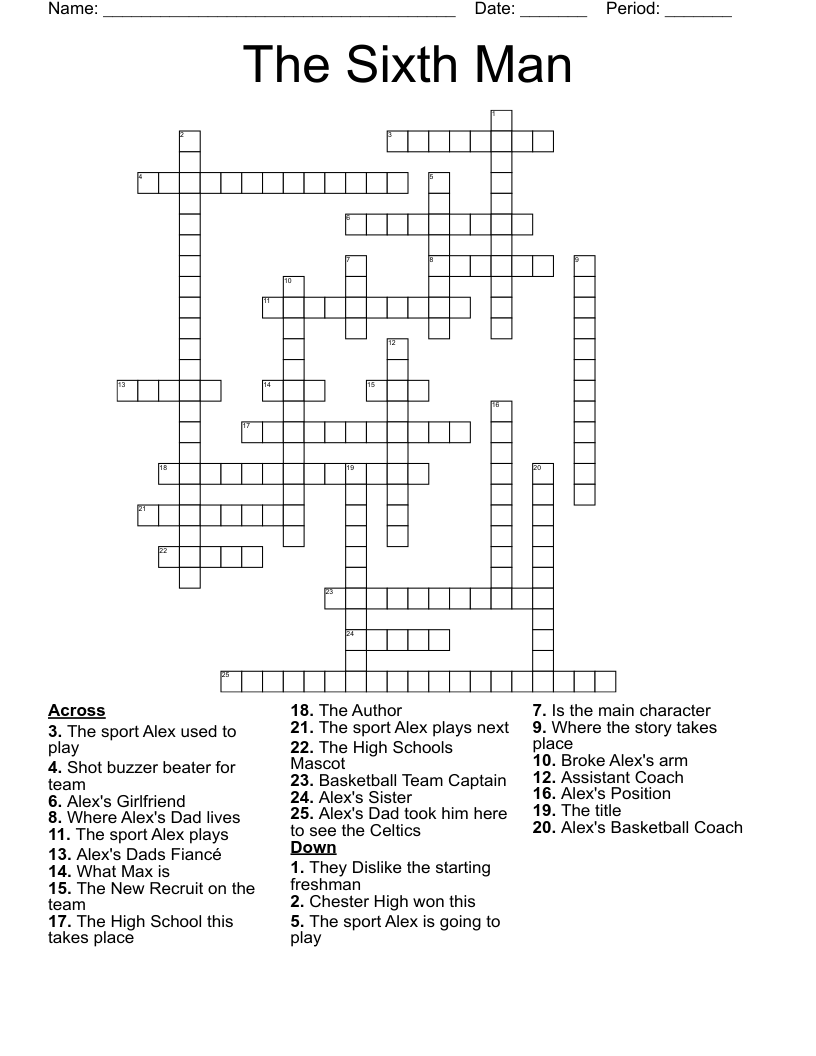 The Sixth Man Crossword