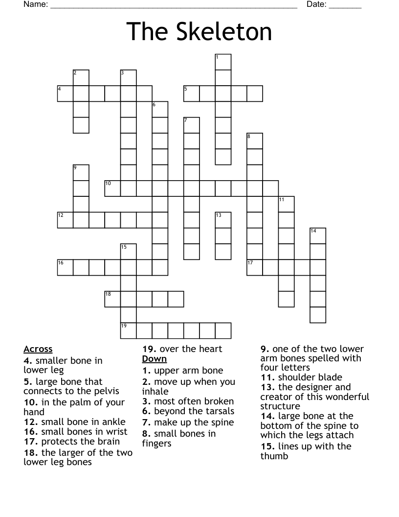 The Skeleton Crossword