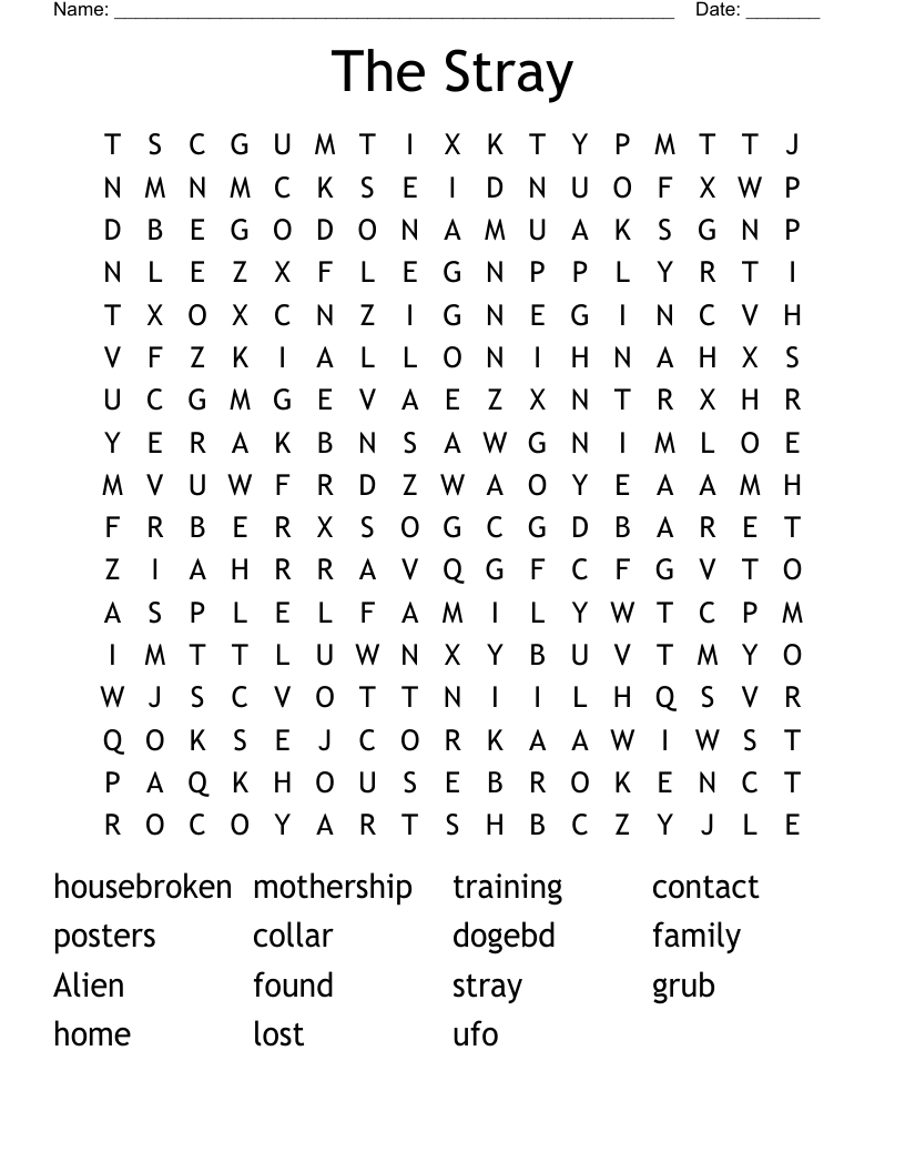 The Stray Word Search