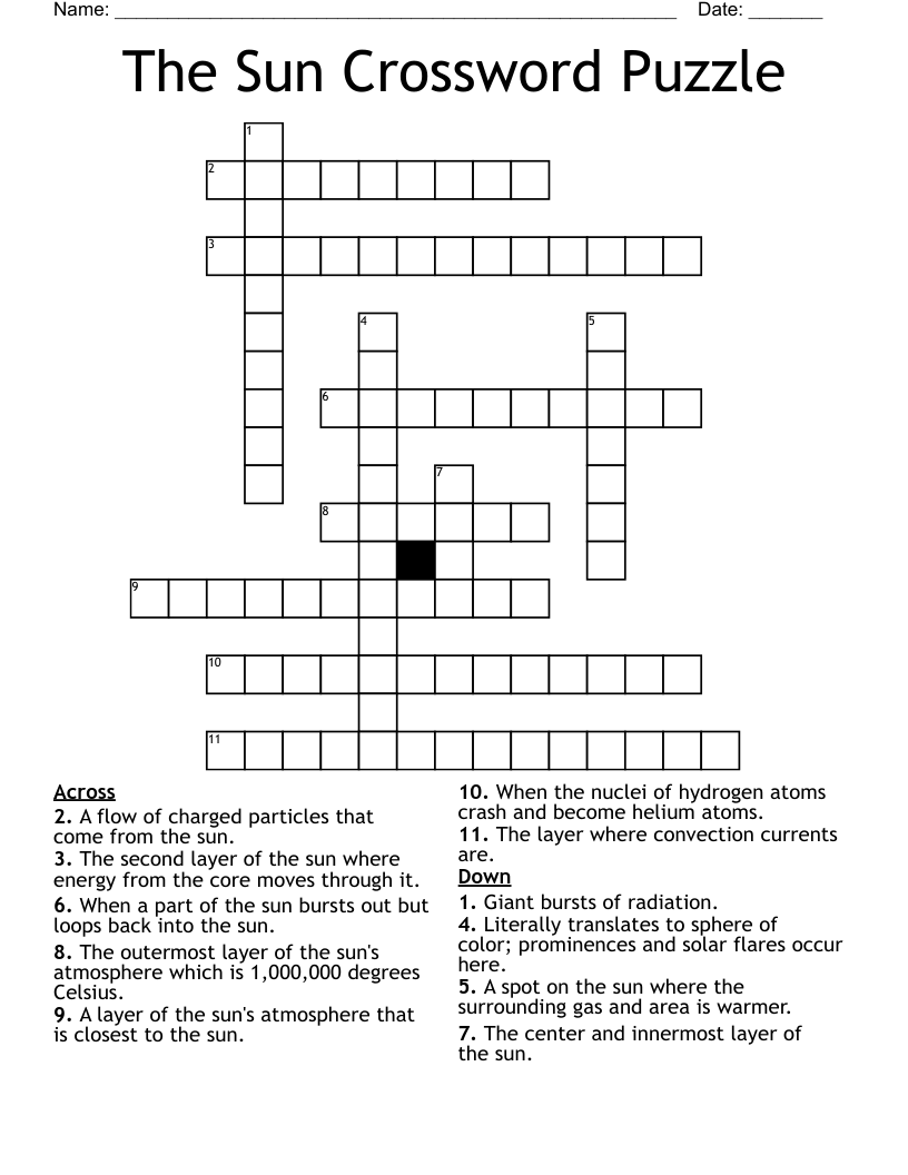 The Sun Crossword Puzzle