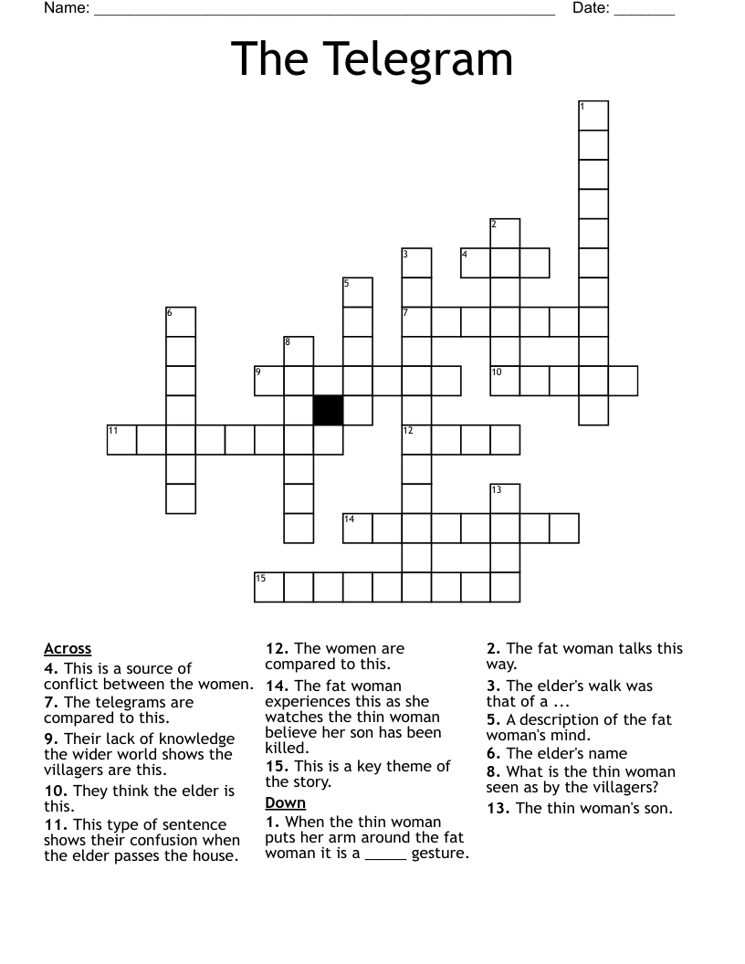 The Telegram Crossword