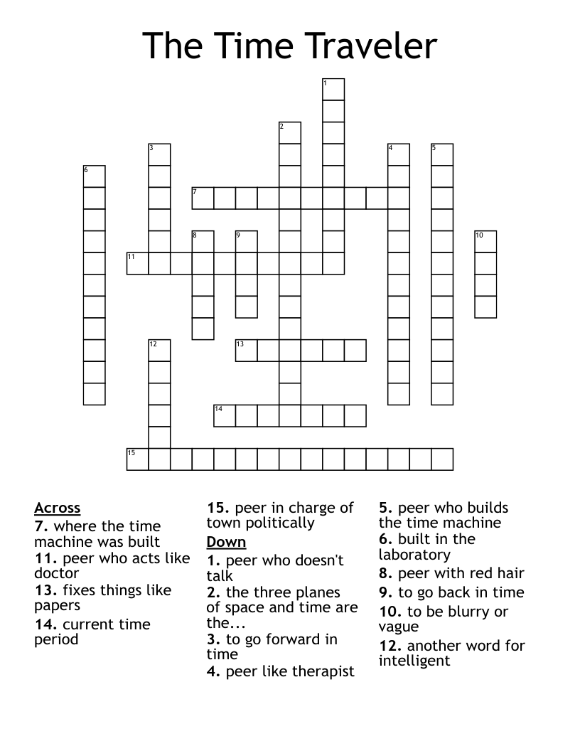 The Time Traveler Crossword