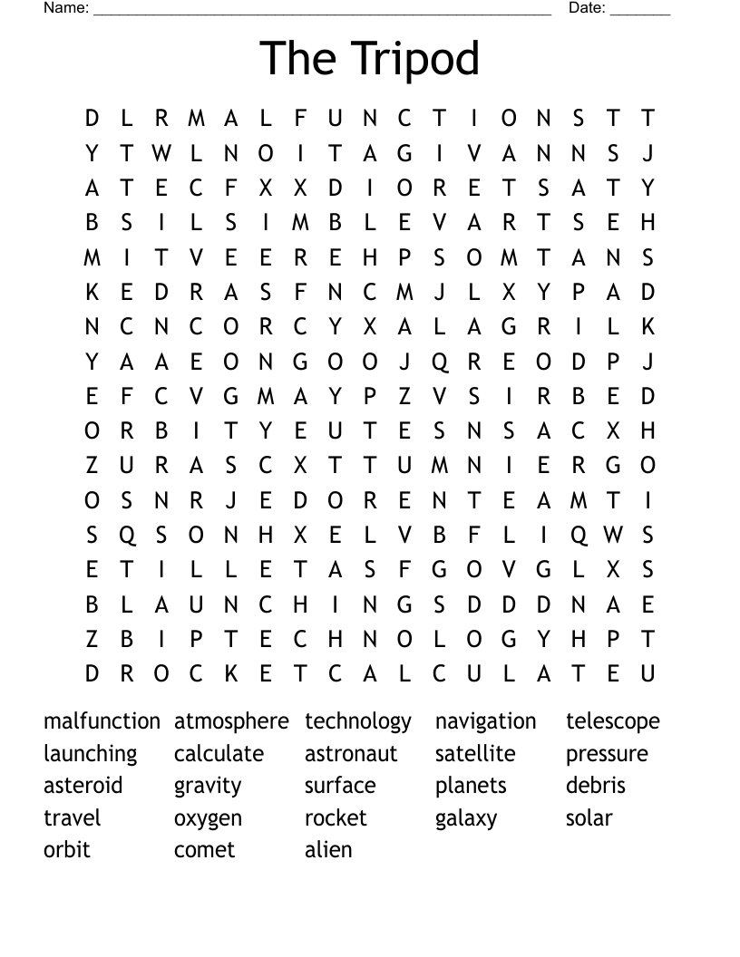 The Tripod Word Search