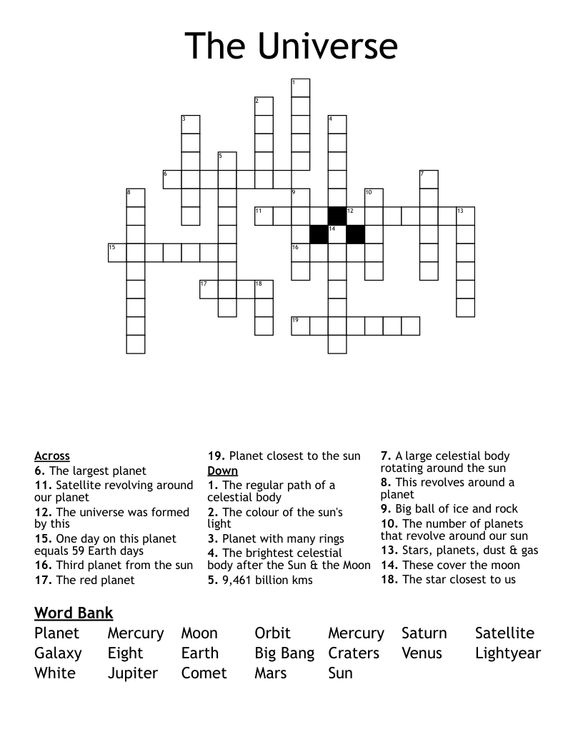 The Universe Crossword