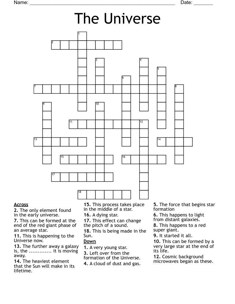 The Universe Crossword