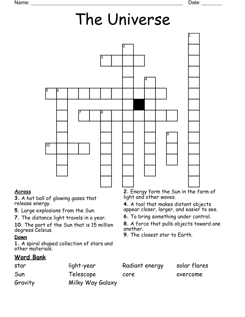 The Universe Crossword
