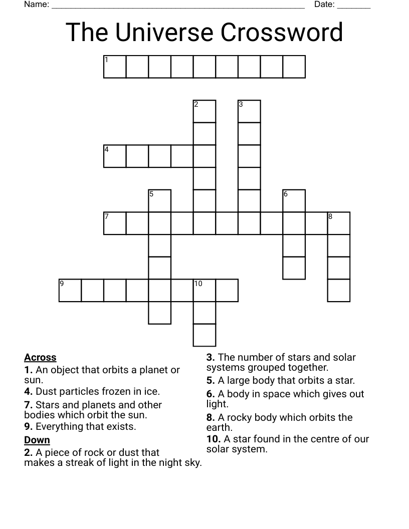 The Universe Crossword