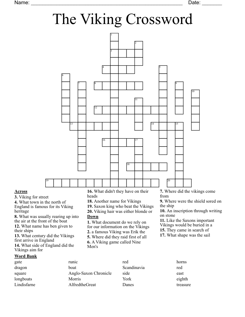 The Viking Crossword