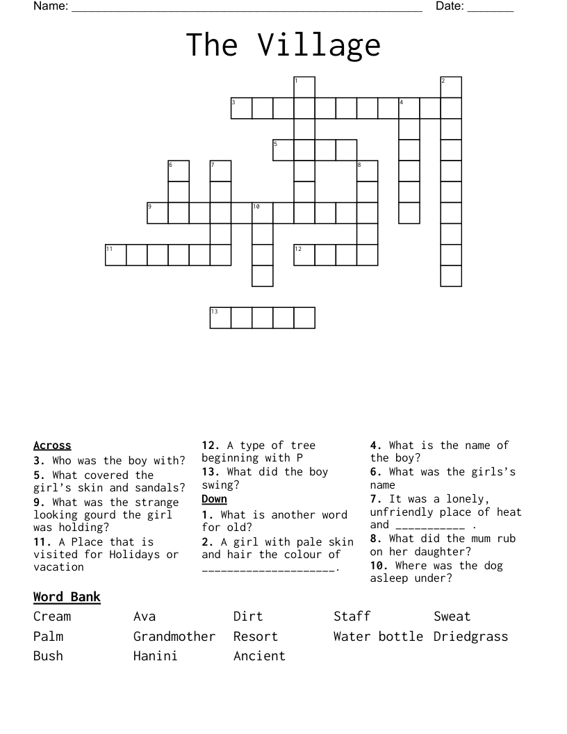 The Village Crossword