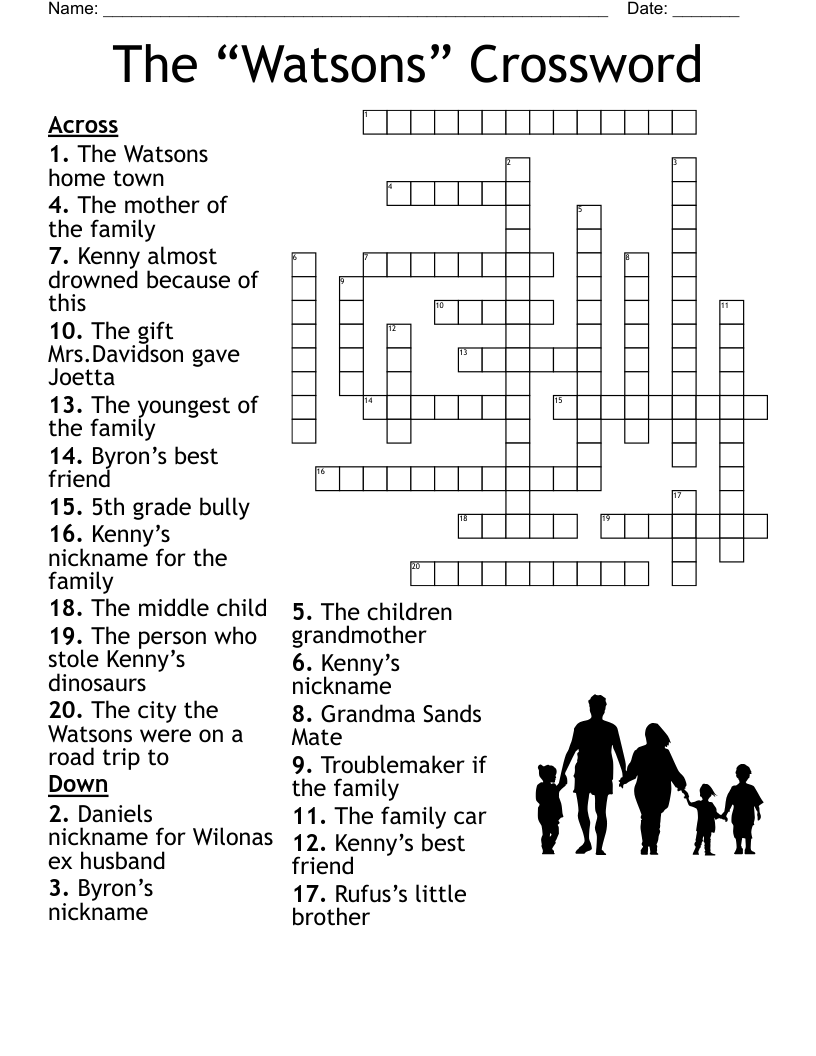 The “Watsons” Crossword