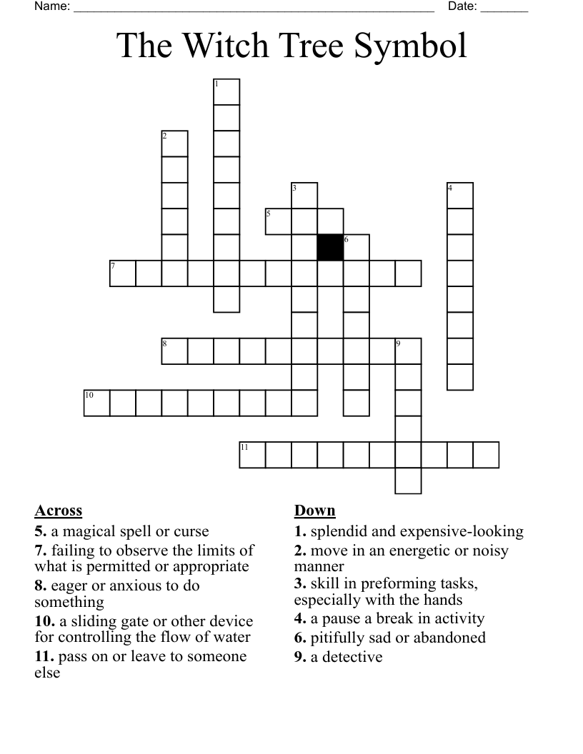 The Witch Tree Symbol Crossword