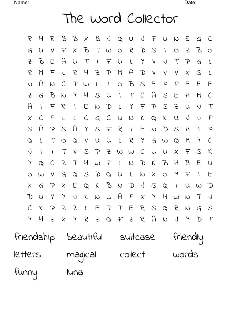 The Word Collector Word Search
