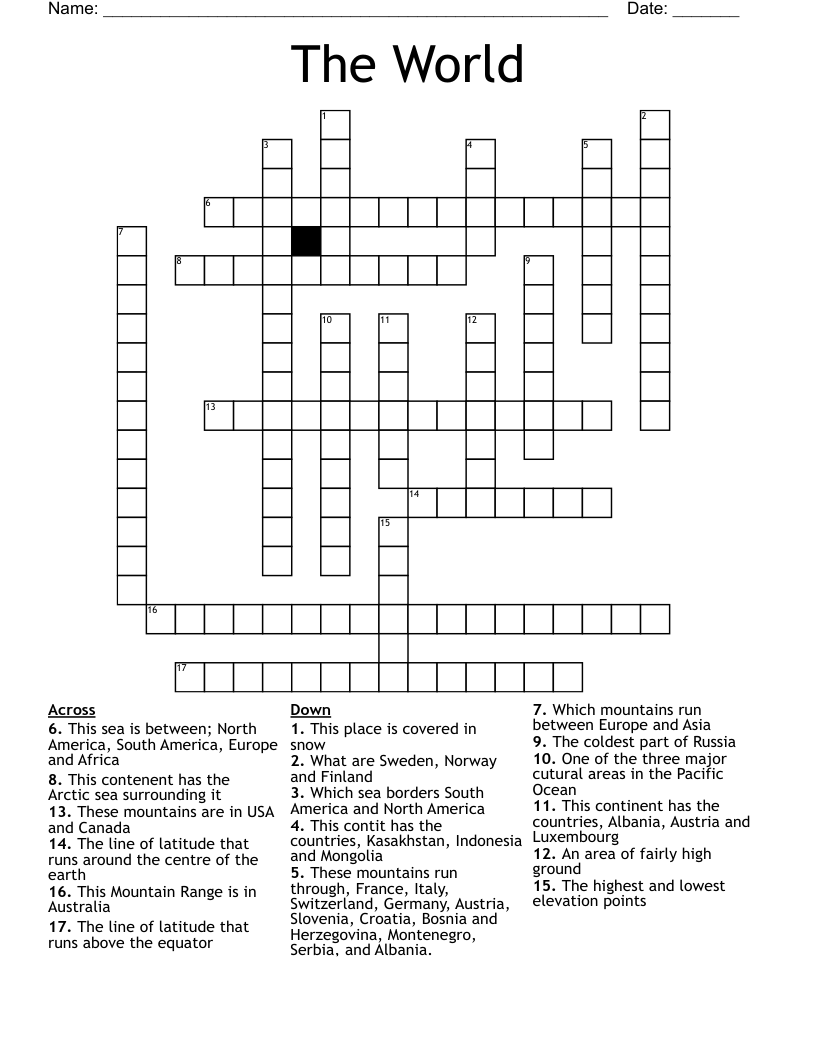 The World Crossword