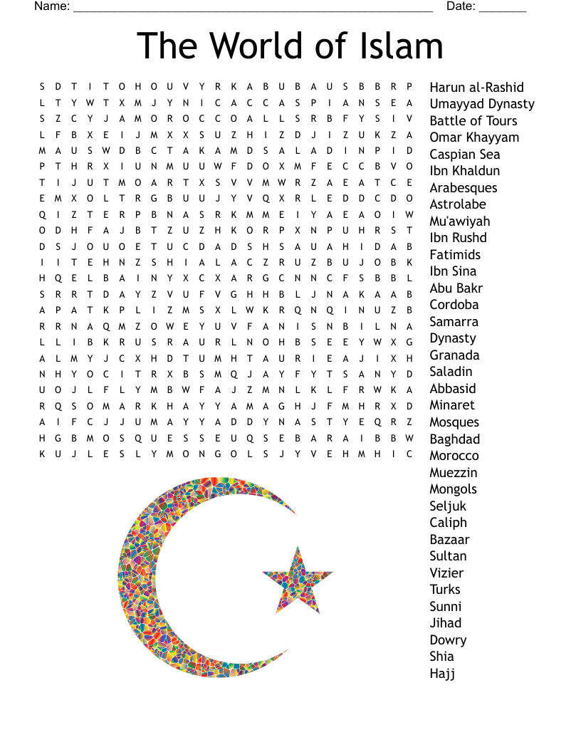 The World of Islam Word Search