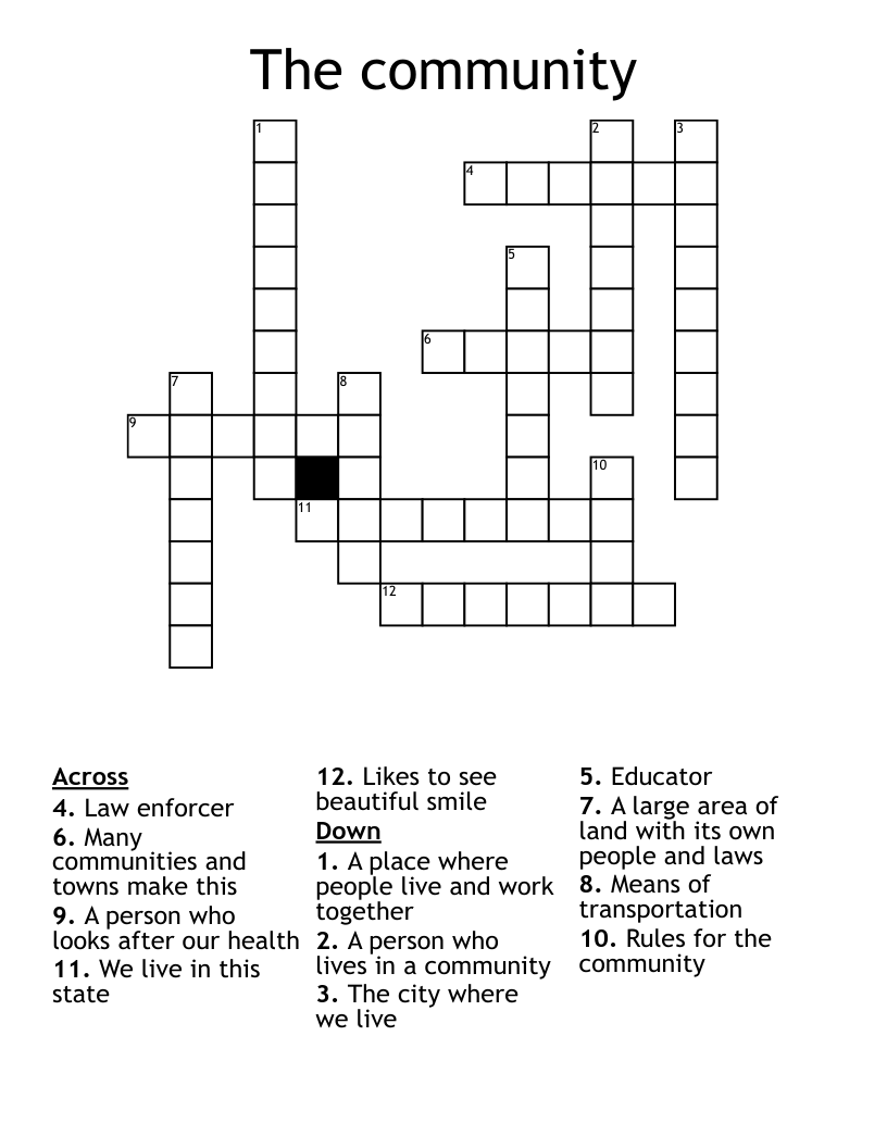 The community Crossword