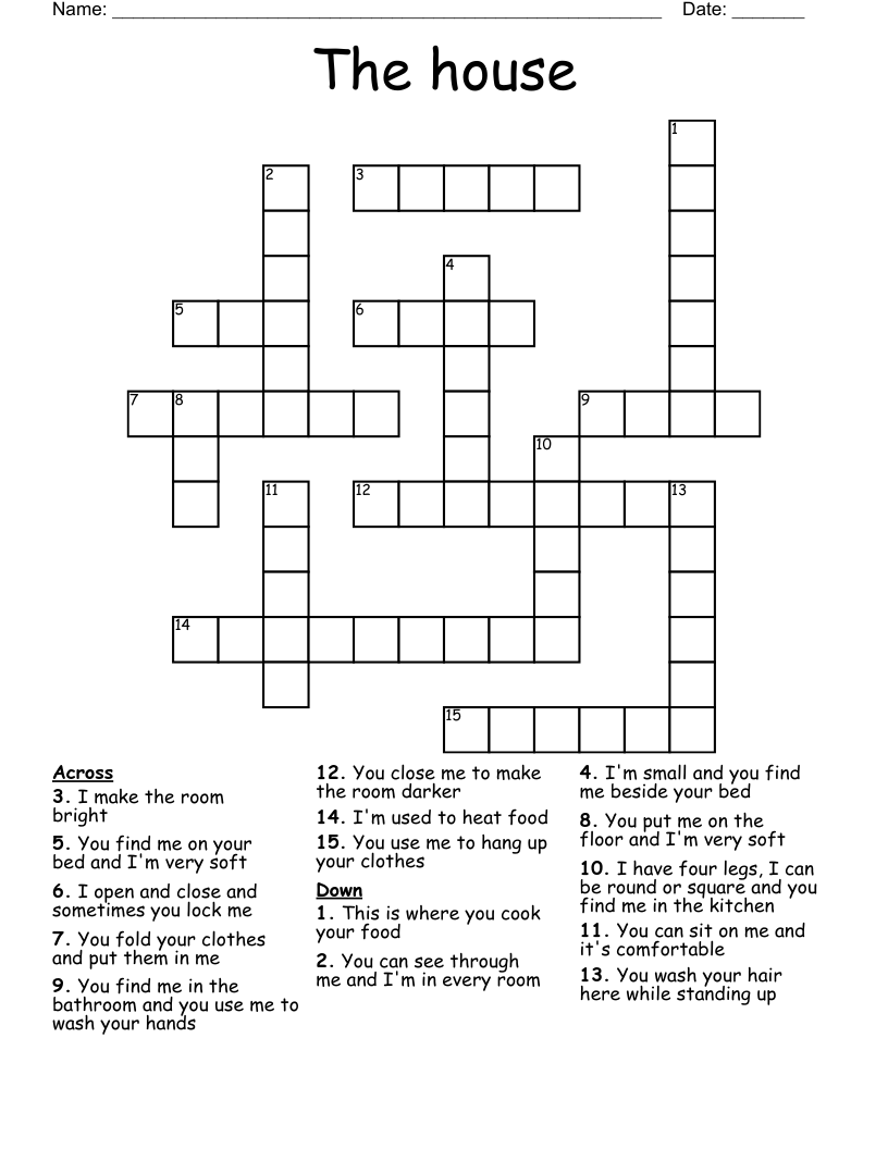 The house Crossword