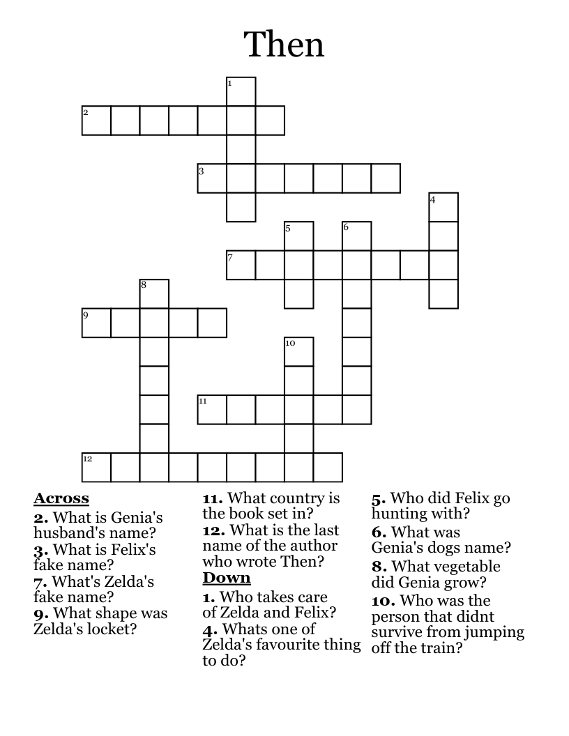 Then Crossword